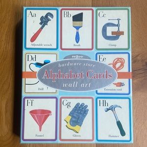Eeboo new in box wall art- hardware store alphabet cards